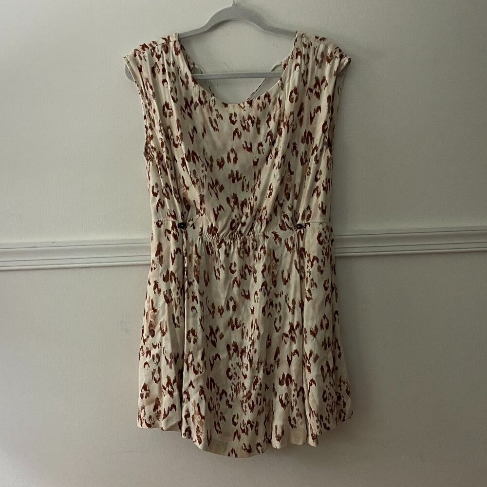 Free People Fake Love Open Back Leopard Print Mini Dress Size XS‎ - Picture 4 of 9